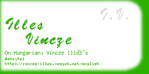 illes vincze business card